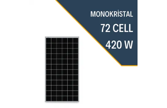 420W MONOKRİSTAL GÜNEŞ PANELİ