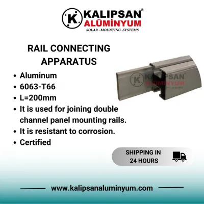 Kalıpsan Çift Kanallı Ray Birleştirme Aparatı (25 ADET) Kalıpsan Çift Kanallı Ray Birleştirme Aparatı (25 ADET)