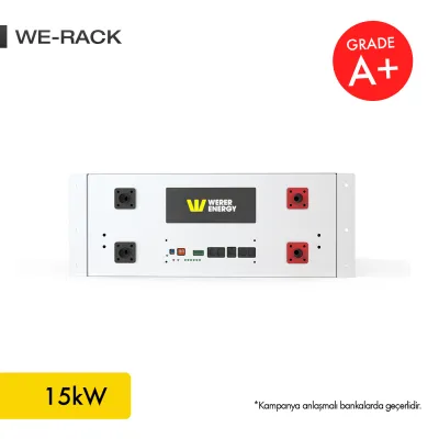 48V 300Ah 15kW LiFePO4 Rack Tipi Bluetooth'lu Lityum Demir Fosfat Akü 48V 300Ah 15kW LiFePO4 Rack Tipi Bluetooth'lu Lityum Demir Fosfat Akü