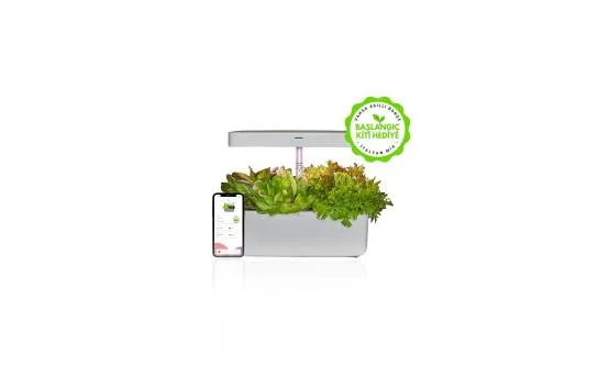 Smart Garden - Pearlescent White (STARTER KIT GIFT): Soilless Agriculture Unit, Hydroponic Kit