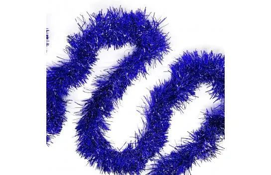 Mega Thick Glitter Ornament for Party 2 Meters Length 10 cm Width Blue Imported