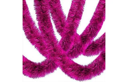 Mega Thick Glitter Ornament for Party 2 Meters Length 10 cm Width Fuchsia Imported