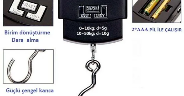 Akıllı Tartı : Electronic Digital Hand Scale 50 Kg Scale Weighing 10 Gr ...