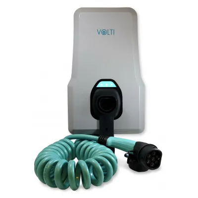 Volti HOME Sabit Elektrikli Araç Şarj İstasyonu - Spiral Kablolu 22 kW, 32A, Tip-2, 380V AC, Ev ve İşyerine Uygun, Akıllı Şarj Teknolojisi, TOGG / Tesla / Uyumlu Volti HOME Sabit Elektrikli Araç Şarj İstasyonu - Spiral Kablolu 22 kW, 32A, Tip-2, 380V AC, Ev ve İşyerine Uygun, Akıllı Şarj Teknolojisi, TOGG / Tesla / Uyumlu