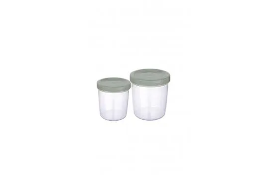 2 nesting storage containers (250 and 400ml)