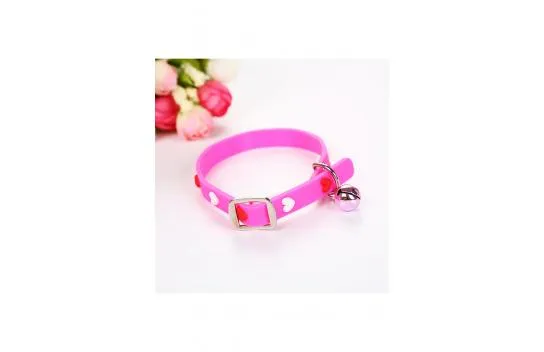 Silicone Cat Dog Collar with Rattle