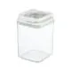 Food Jar Locked Storage Container Square Food Container with Silicone Gasket Vacuum 0.90 Lt