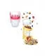 Double Chamber - Portable Muesli - Snack Container with Fork and Spoon 1100 ML