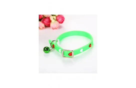 Silicone Cat Dog Collar with Rattle