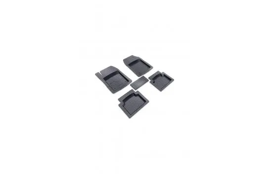 Image Seat Leon Hb (2006 - 2012) Universal 3D Plus Rubber Car Mat with Extra Pool Gray
