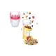 Double Chamber - Portable Muesli - Snack Container with Fork and Spoon 650 ML