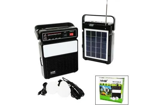 3ın1 - Solar2in1 Dik Model El Feneri - Radyo - Mp3bluetooth - Usb/ Tf Port - 2 Adet Ampul Kablolu - Powerbank 4434
