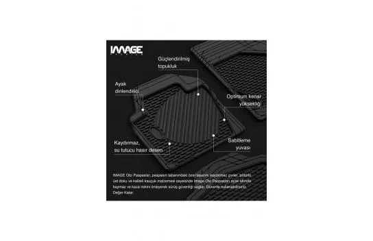 Image Mercedes Gla X156 Suv (2014 - 2020) Universal 3D Plus Rubber Car Mat with Extra Pool Gray