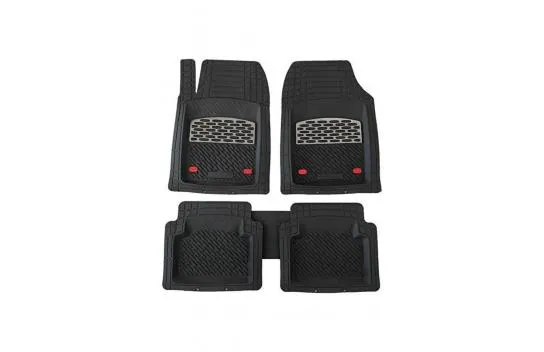 FULLY COMPATIBLE WITH Volvo S40 2008 UNIVERSAL NEW GENERATION HIGH QUALITY MATS WITH 4D POOL BLACK - 4D car mat