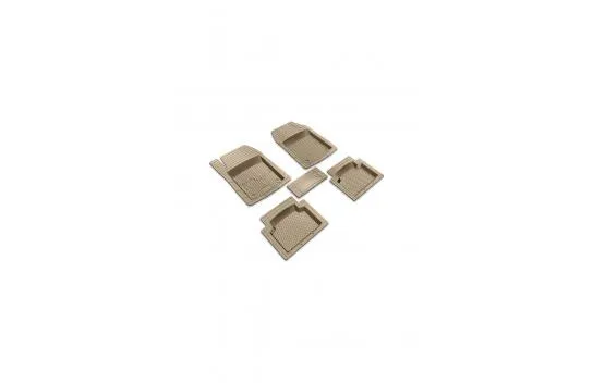 Image Dacia Sandero Stepway Hb (2012 - 2020) Universal 3D Plus Rubber Car Mat with Extra Pool Beige