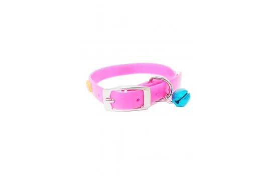 Silicone Cat Dog Collar with Rattle