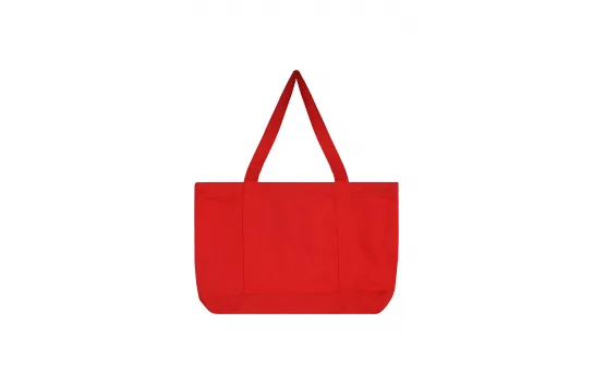 %100 RECYCLED BIG TOTE BAG RED