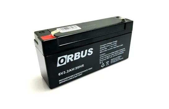 Orbus 6V 3.2Ah Maintenance-Free Dry Battery -