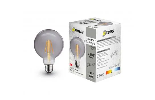 Orbus Globe Gs95 4.8w Smoky Ampul 360lm Sari Işik