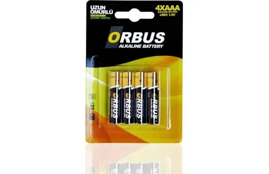 Orbus LR03 AAA Blister İnce Kalem Pil 4'lü