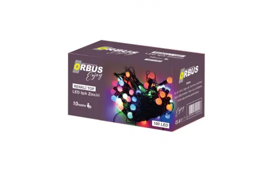 Orbus Renkli Top Led Işık Zinciri