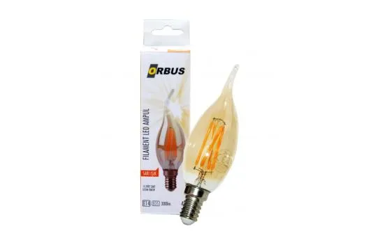 Orbus Rustik Kıvrık Orb-ta3 4w Amber E14 300lm