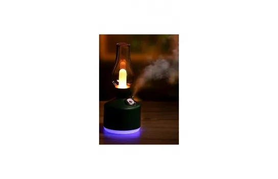 Forlife Lighted Rechargeable Retro Steam Machine Air Humidifier LED Lamp Rechargeable with USB