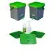 Bokashi Compost Bucket 18 Liter Set of Two